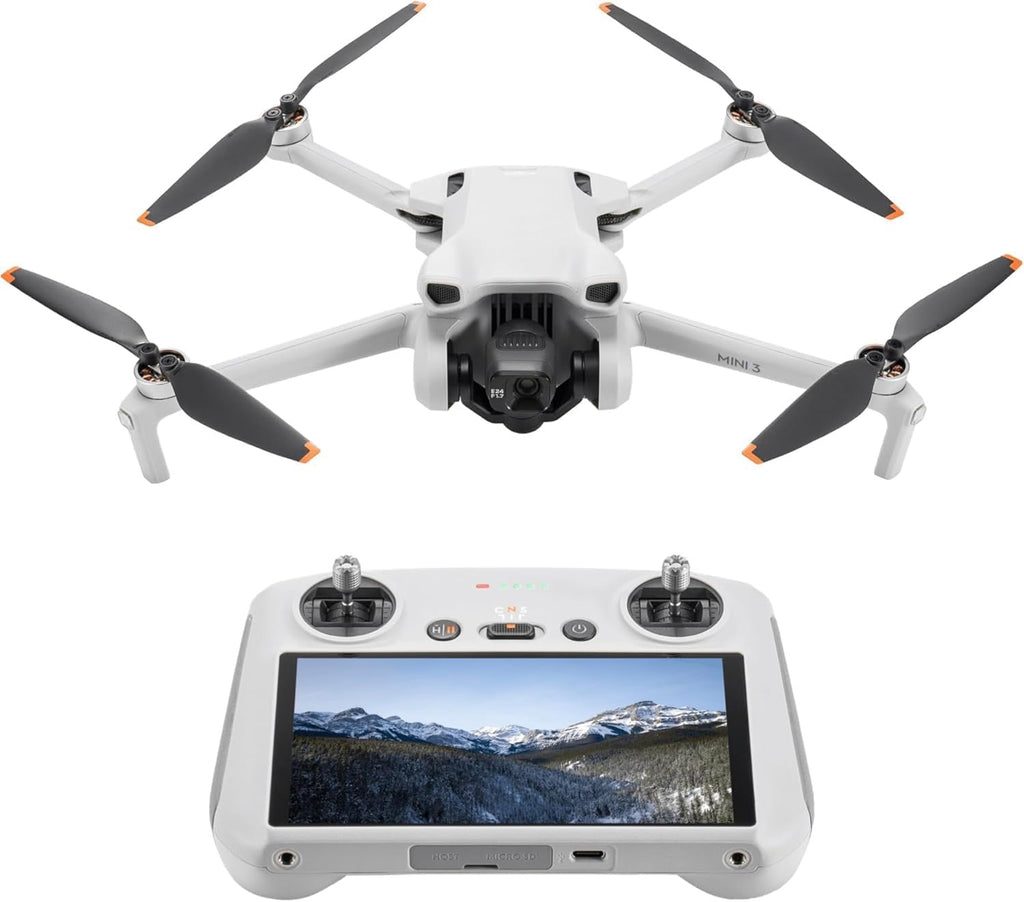 Mini 3 - Dron Mini con Mando a distancia y cámara, ligero y plegable con vídeo 4K HDR, 38 min de tiempo de vuelo, Grabación vertical y funciones inteligentes, C0